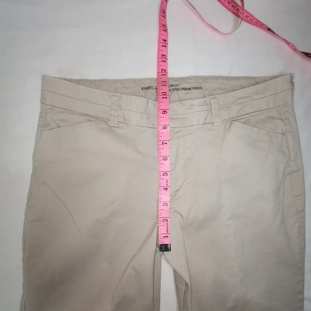 Khakis by Gap Slim City Mid-rise Light Khaki Women's Pants Size 10R - Picture 10 of 13